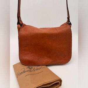 Patricia Nash London Saddle Tan Leather Shoulder / Cross Body Bag